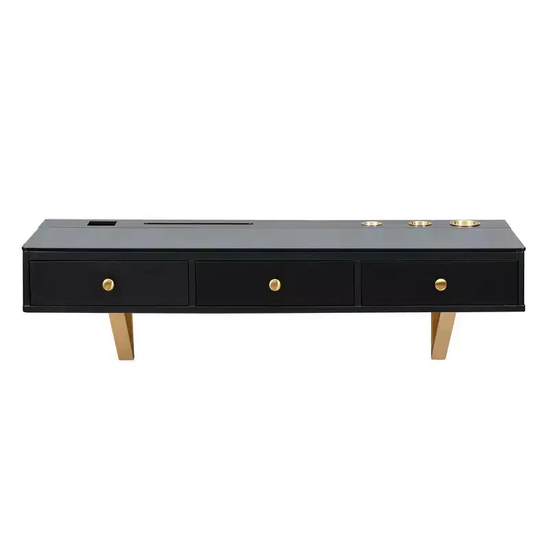 GO 47 Étagère flottante avec tiroir, coiffeuse murale polyvalente, bureau mural
