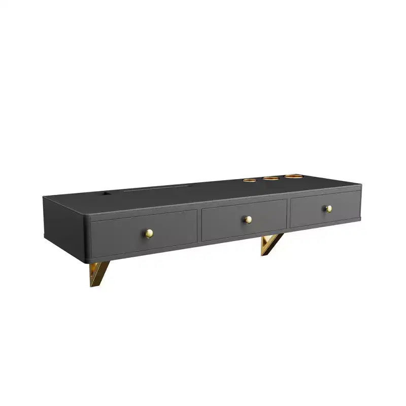 GO 47 Étagère flottante avec tiroir, coiffeuse murale polyvalente, bureau mural