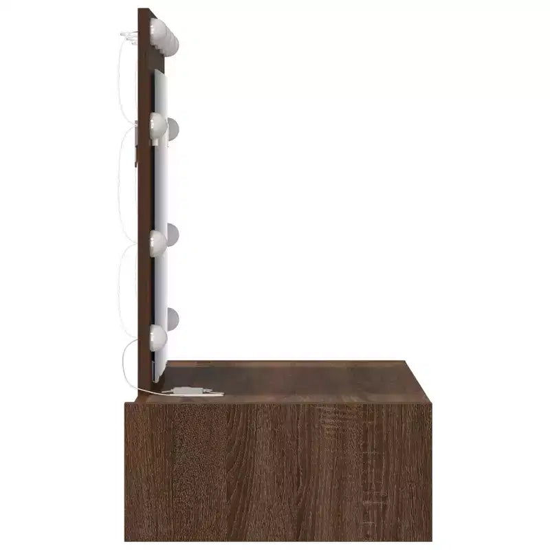 Coiffeuse moderne et minimaliste Clihome, élégante table de maquillage avec miroir clair et tiroirs de rangement intelligents pour une organisation quotidienne