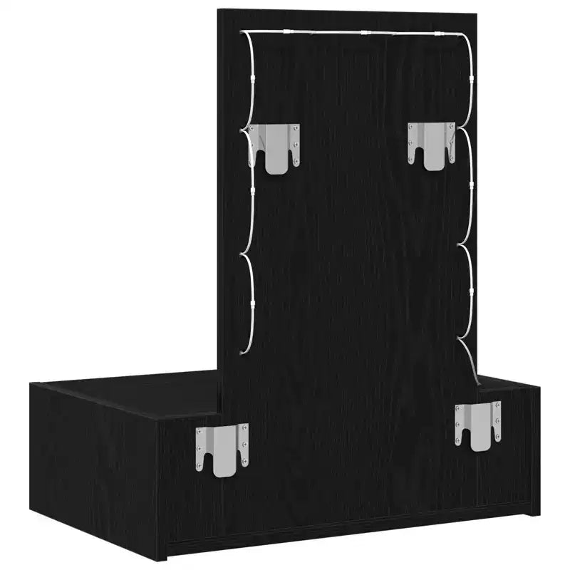 Coiffeuse moderne et minimaliste Clihome, élégante table de maquillage avec miroir clair et tiroirs de rangement intelligents pour une organisation quotidienne