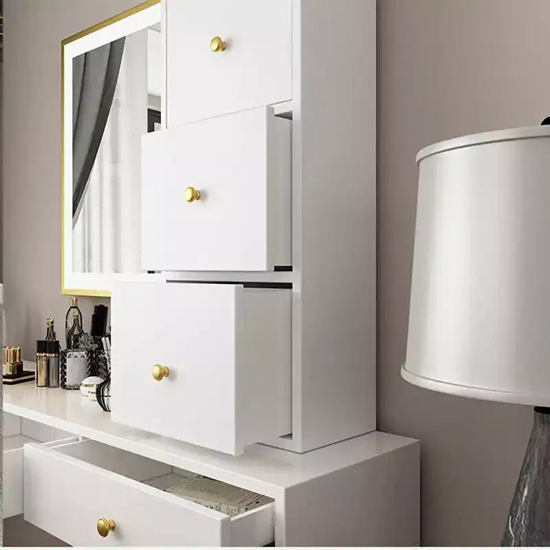 Étagère flottante de 47 po avec tiroir, bureau mural multifonctionnel et coiffeuse pour chambre à coucher, salle de bain