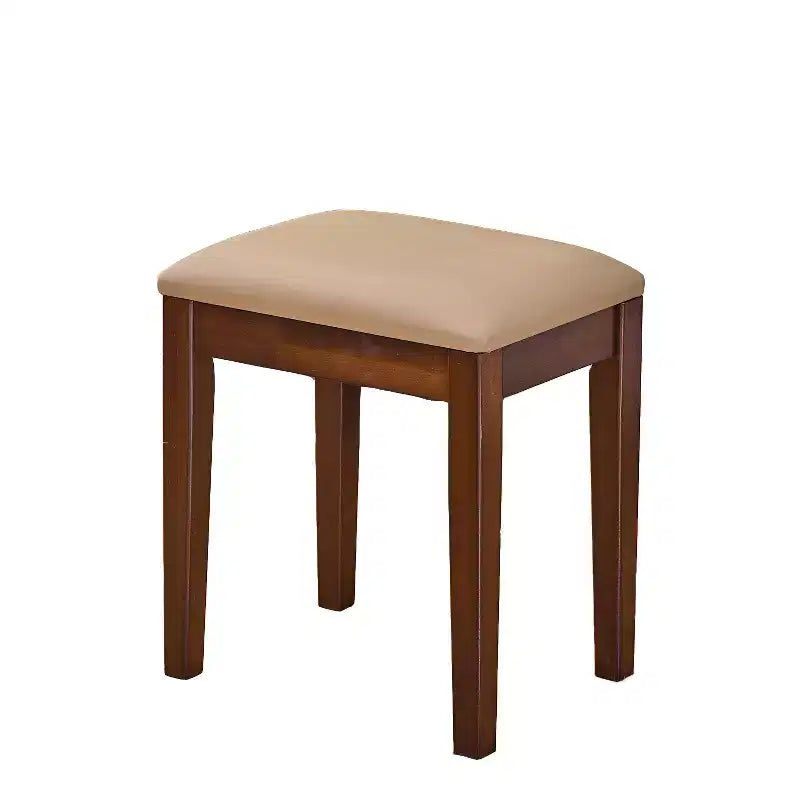 Coiffeuse avec miroir coulissant et éclairage 3 couleurs, bureau coiffeuse finition noyer avec étagère de présentation, tiroir et armoire