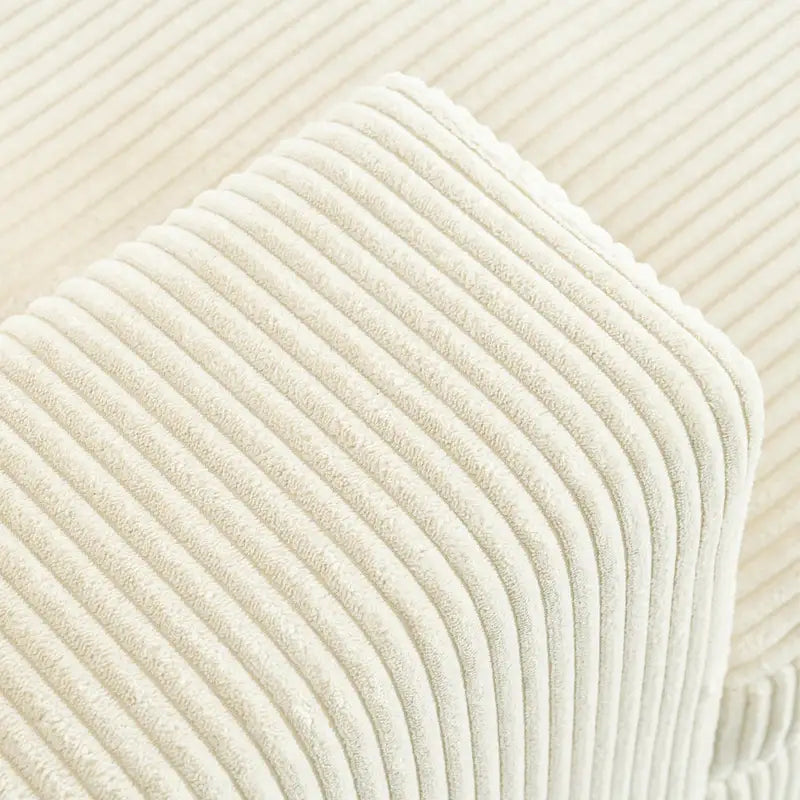 Chaise longue de 53,5 pouces avec pieds en bois massif et coussins confortables