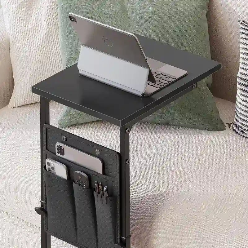 Table d'appoint en forme de C - 40,6 cm (P) x 30,5 cm (L) x 83,8 cm (H)