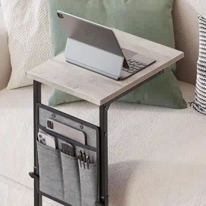 Table d'appoint en forme de C - 40,6 cm (P) x 30,5 cm (L) x 83,8 cm (H)