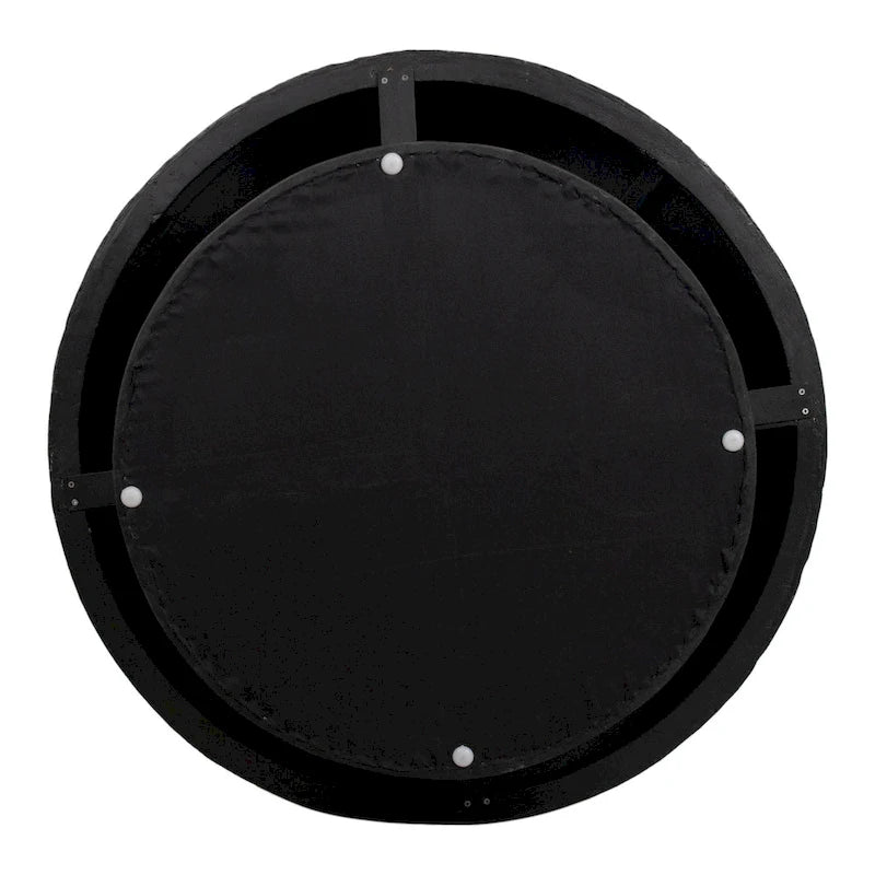 Table basse ronde sur pied Mila en coquille de noix de coco par East at Main