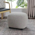 Repose-pieds ottoman/pouf KINWELL 23 pouces de large en tissu bouclé rembourré