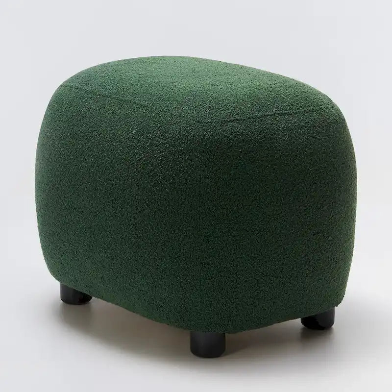 Repose-pieds ottoman/pouf KINWELL 23 pouces de large en tissu bouclé rembourré