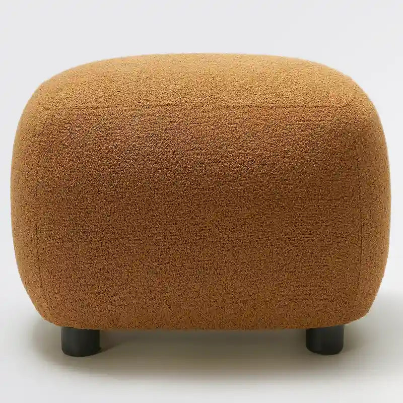 Repose-pieds ottoman/pouf KINWELL 23 pouces de large en tissu bouclé rembourré