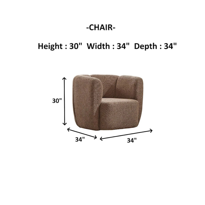 Ensemble de salon Relaxio 4 pièces : 2 canapés et 2 fauteuils