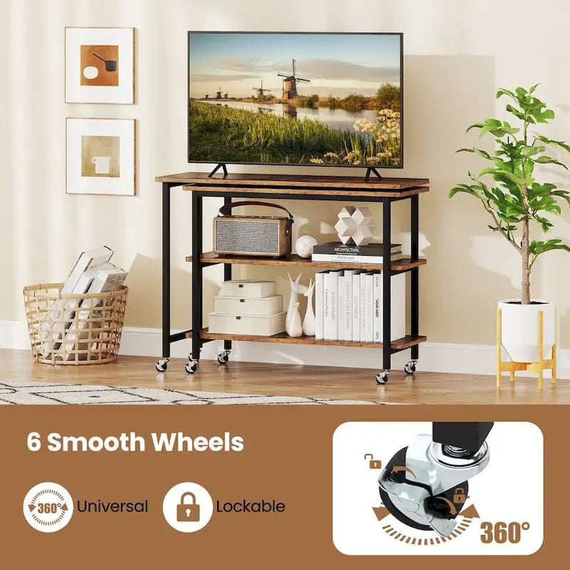 Table d'appoint mobile en forme de L Gymax 360, pivotante à 360°, pour ordinateur portable - Voir les détails