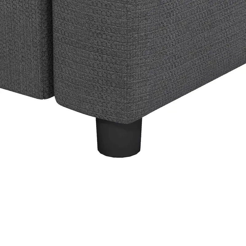 Canapé d'angle modulaire en chenille en forme de U, 8 places