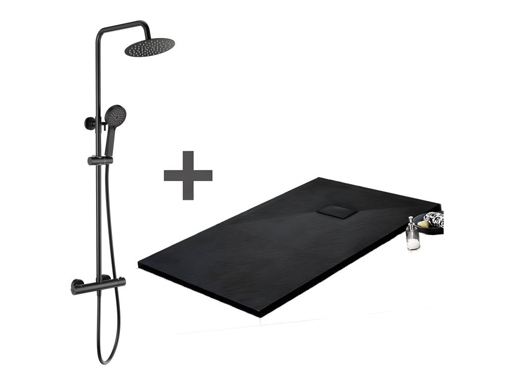 Pack Récepteur Douche - Noir