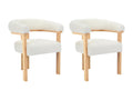 Lot Chaises Avec - Blanc/Naturel clair