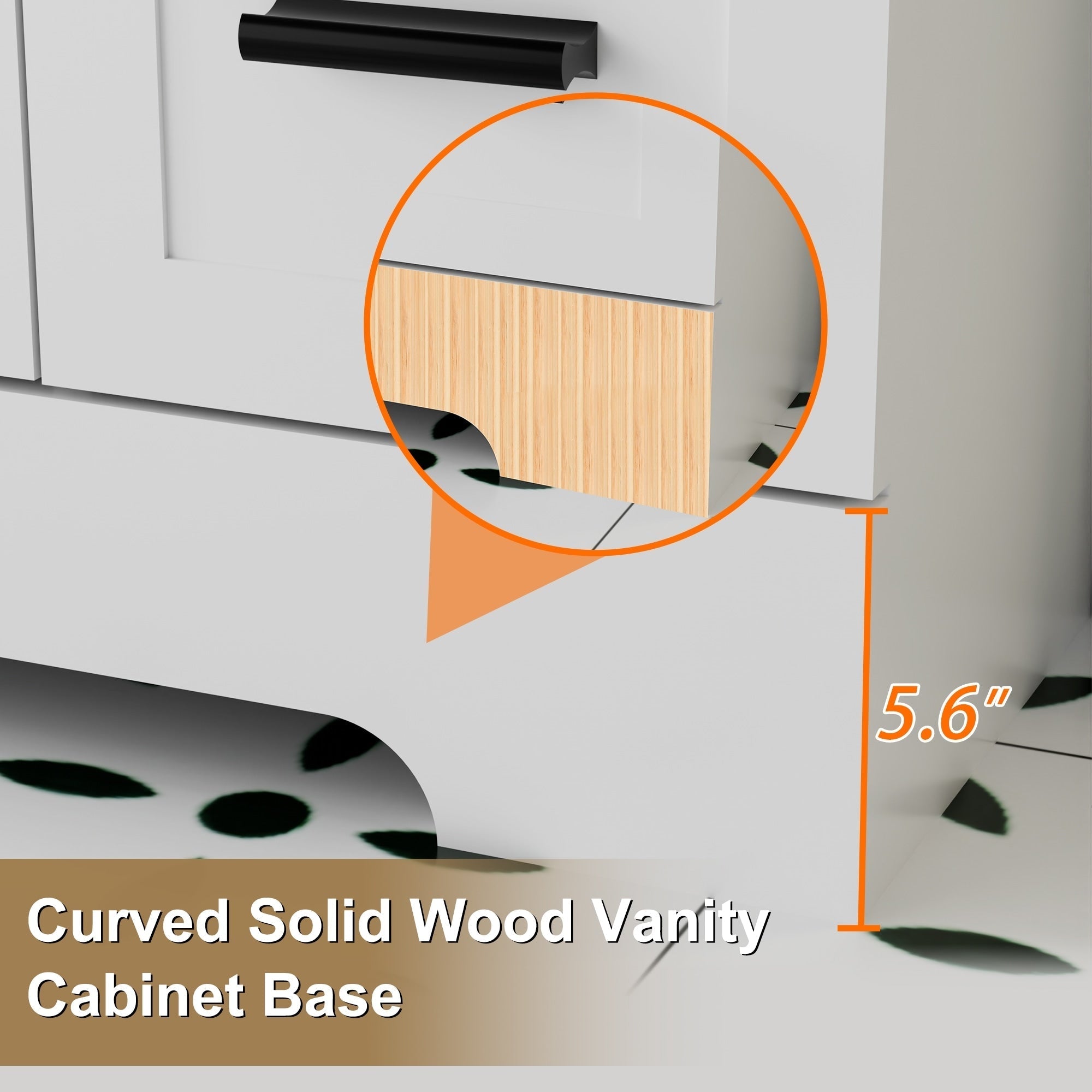 Ensemble meuble-lavabo Wavy Line 30/36/48 avec lavabo et robinet