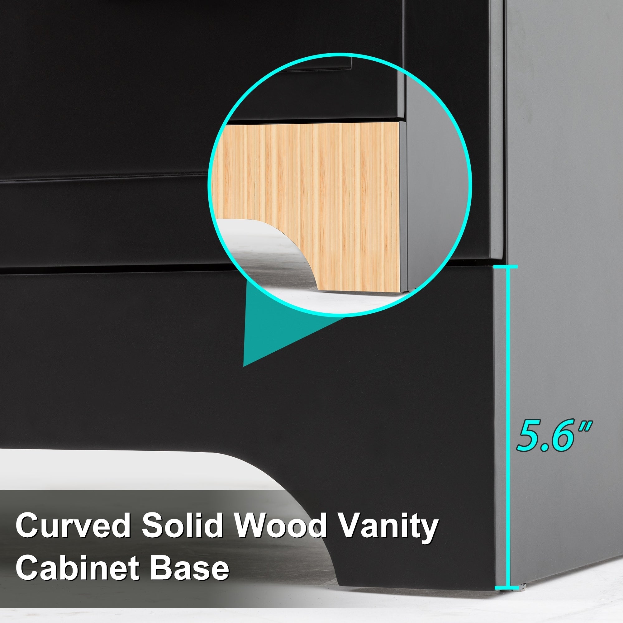 Ensemble meuble-lavabo Wavy Line 30/36/48 avec lavabo et robinet