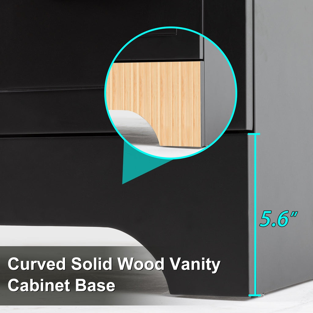 Ensemble meuble-lavabo Wavy Line 30/36/48 avec lavabo et robinet