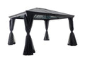 Tonnelle de jardin en aluminium - Gris