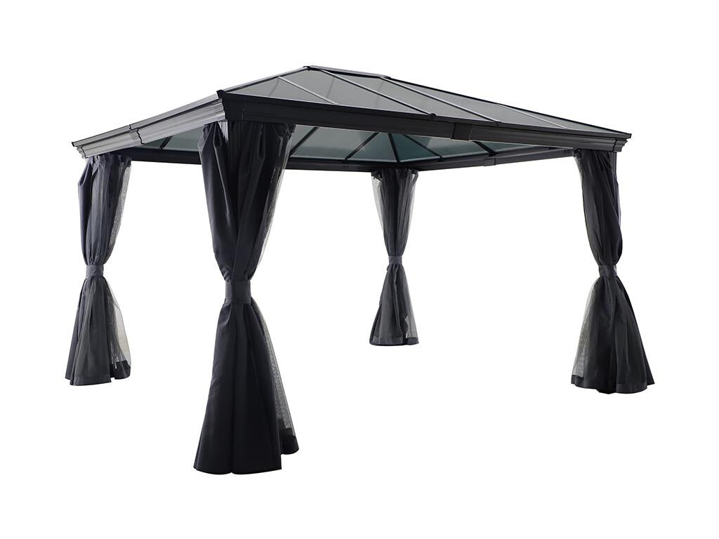 Tonnelle de jardin en aluminium - Gris