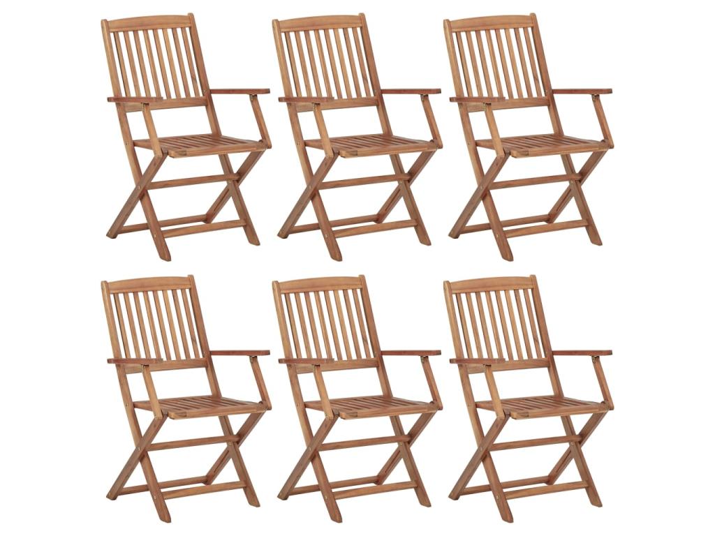 Chaises Pliables Jardin - Marron