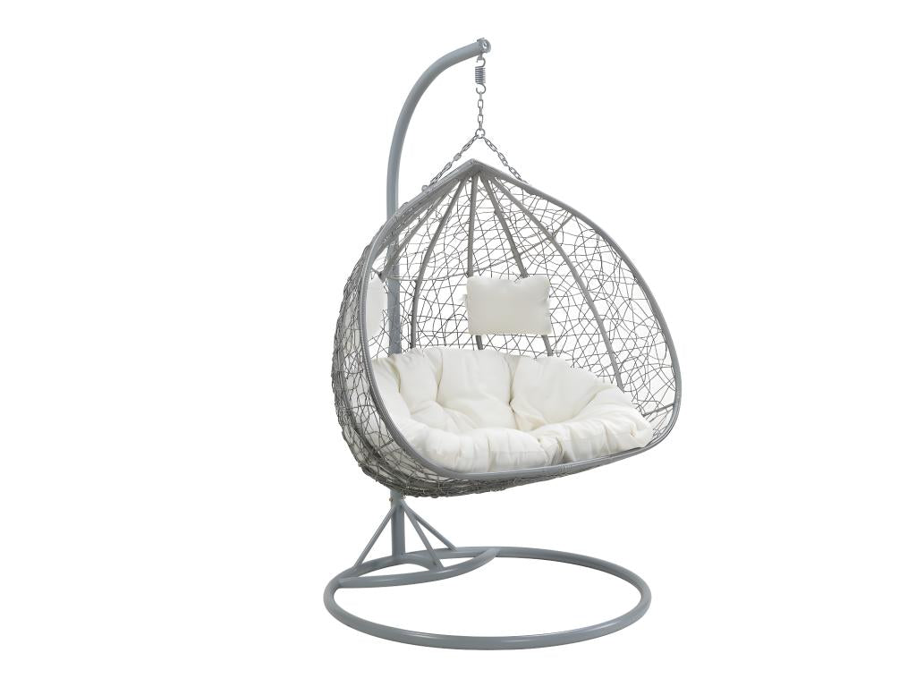 Fauteuil en rotin - Gris (néodouce)