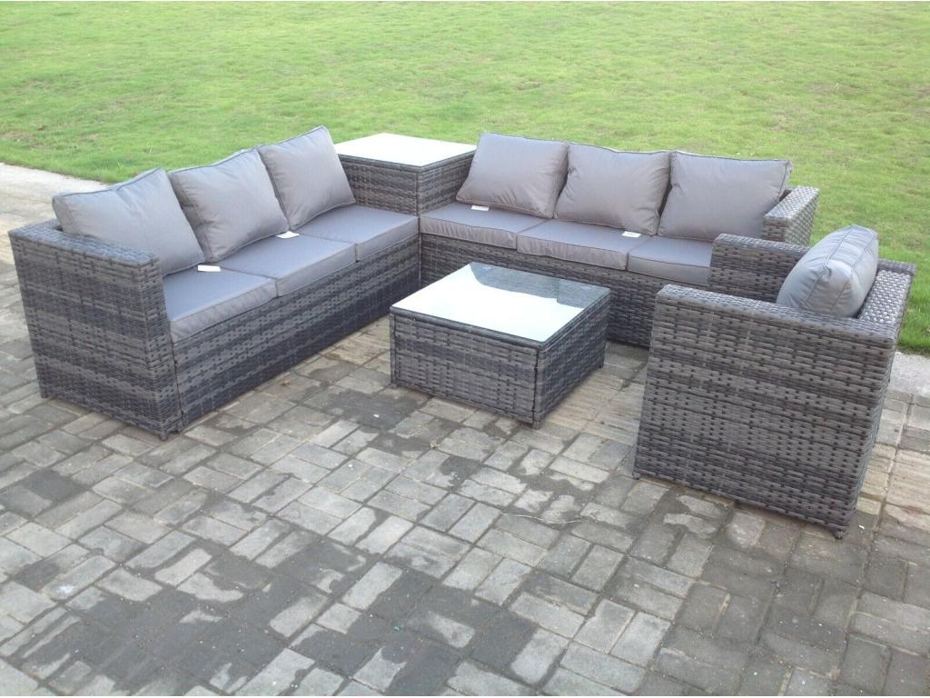 Mobilier de jardin extérieur - Gris (foncé)