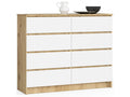K120 Chêne Artisan - Blanc/Naturel foncé
