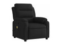 Fauteuil en Rotin - Noir (tissu)