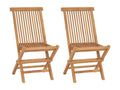Chaises Pliables Jardin - Marron (solide)