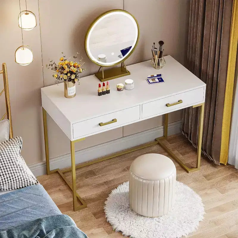 Coiffeuse Lantine de 39 pouces à 2 tiroirs
