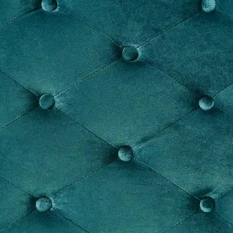 Chaise longue Rubie Modern Glam en velours capitonné par Christopher Knight Home