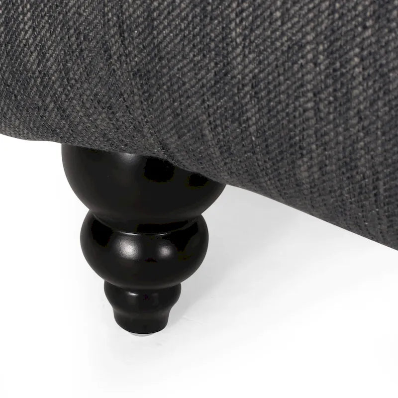 Chaise longue Varnell contemporaine capitonnée par Christopher Knight Home - 163 cm (L) x 74 cm (l) x 86 cm (H)