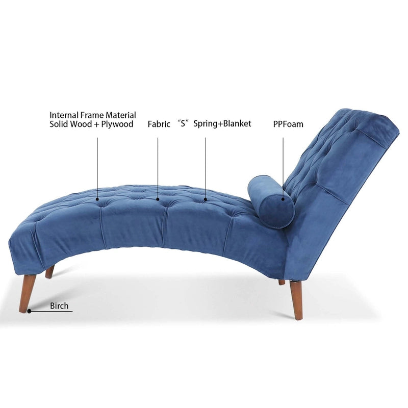 Chaise longue rembourrée 62W
