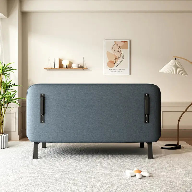 Canapé-lit convertible trois places avec dossier et oreiller réglables