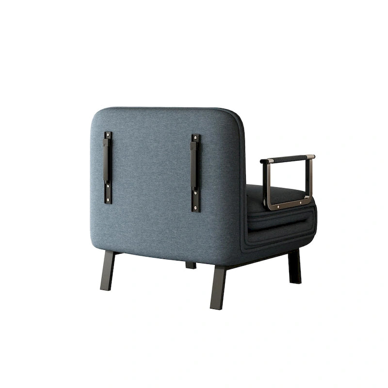 Canapé-lit convertible trois places avec dossier et oreiller réglables