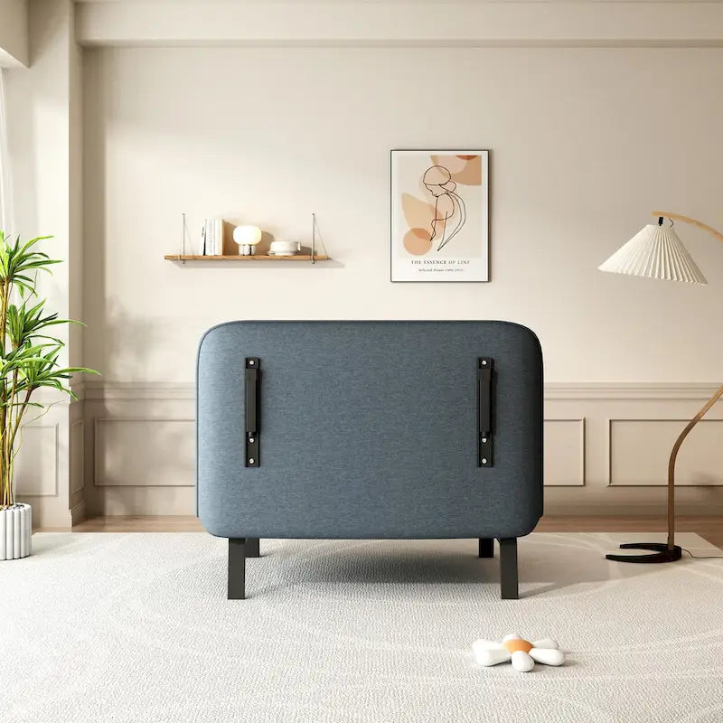 Canapé-lit convertible trois places avec dossier et oreiller réglables