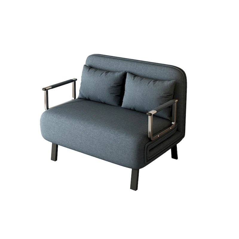 Canapé-lit convertible trois places avec dossier et oreiller réglables