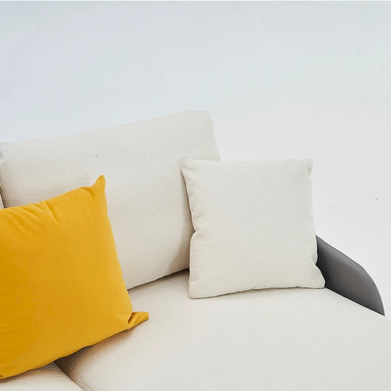 Canapé d'angle en U Ouyessir 4 places avec double méridienne