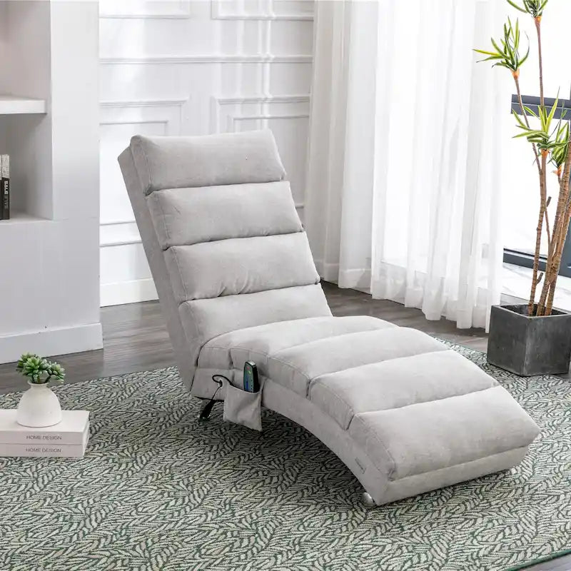 Fauteuil de massage moderne surdimensionné capitonné pour salon, chambre