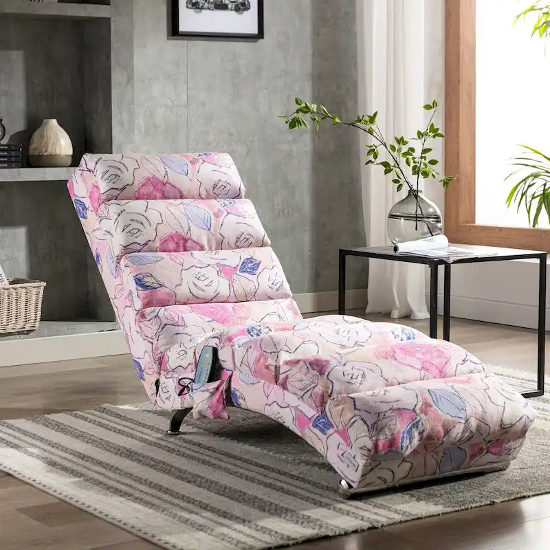 Fauteuil de massage moderne surdimensionné capitonné pour salon, chambre