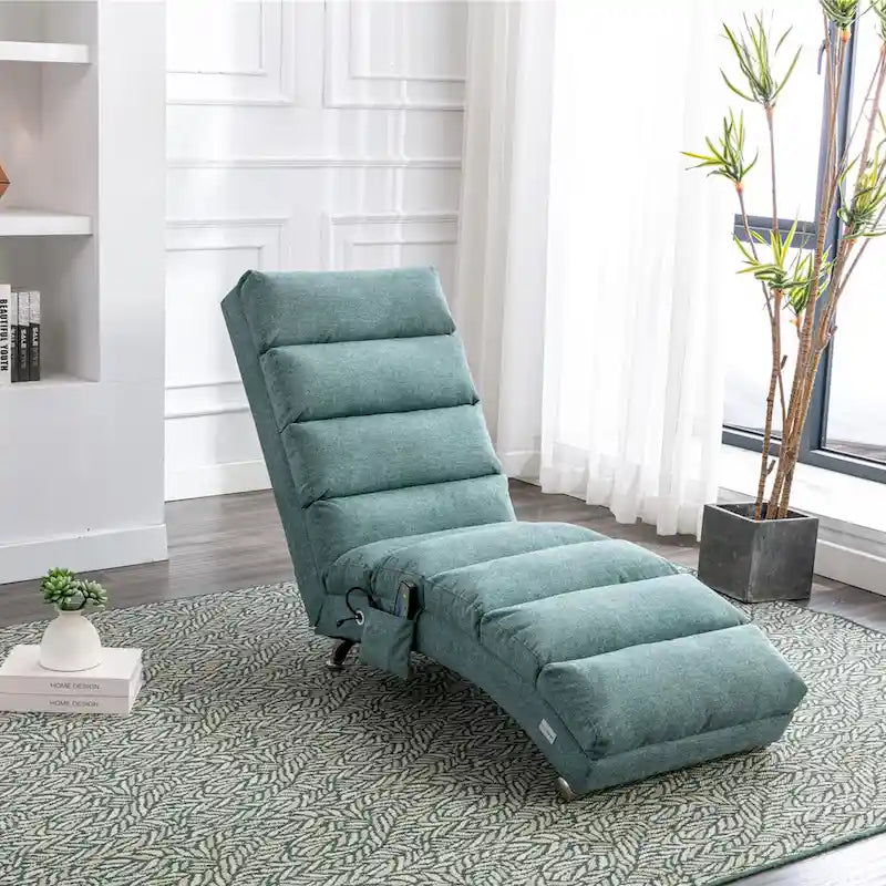 Fauteuil de massage moderne surdimensionné capitonné pour salon, chambre