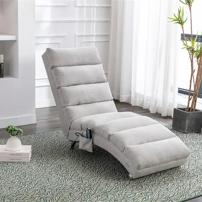 Fauteuil de massage moderne surdimensionné capitonné pour salon, chambre