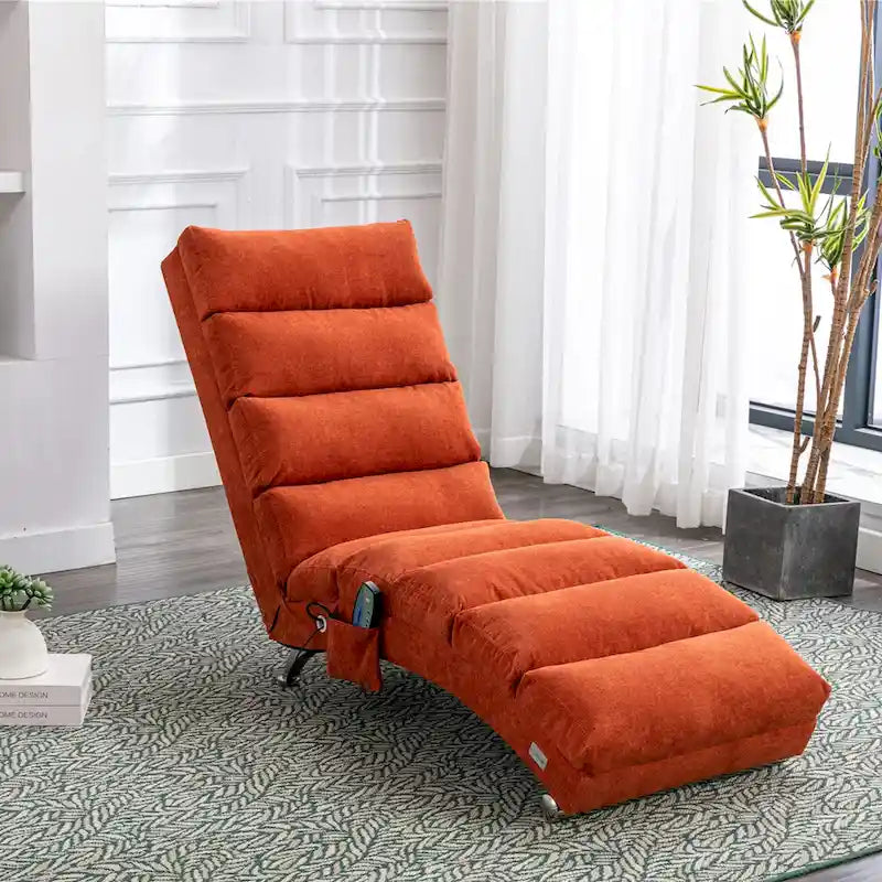 Fauteuil de massage moderne surdimensionné capitonné pour salon, chambre