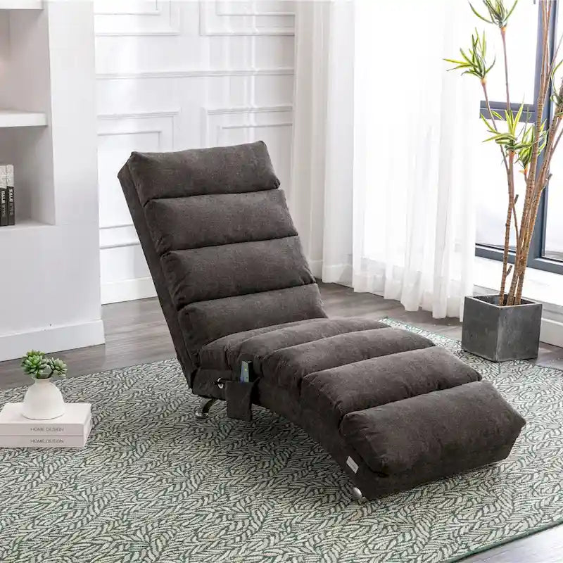 Fauteuil de massage moderne surdimensionné capitonné pour salon, chambre