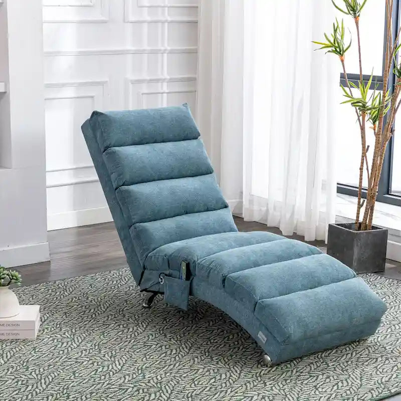 Fauteuil de massage moderne surdimensionné capitonné pour salon, chambre