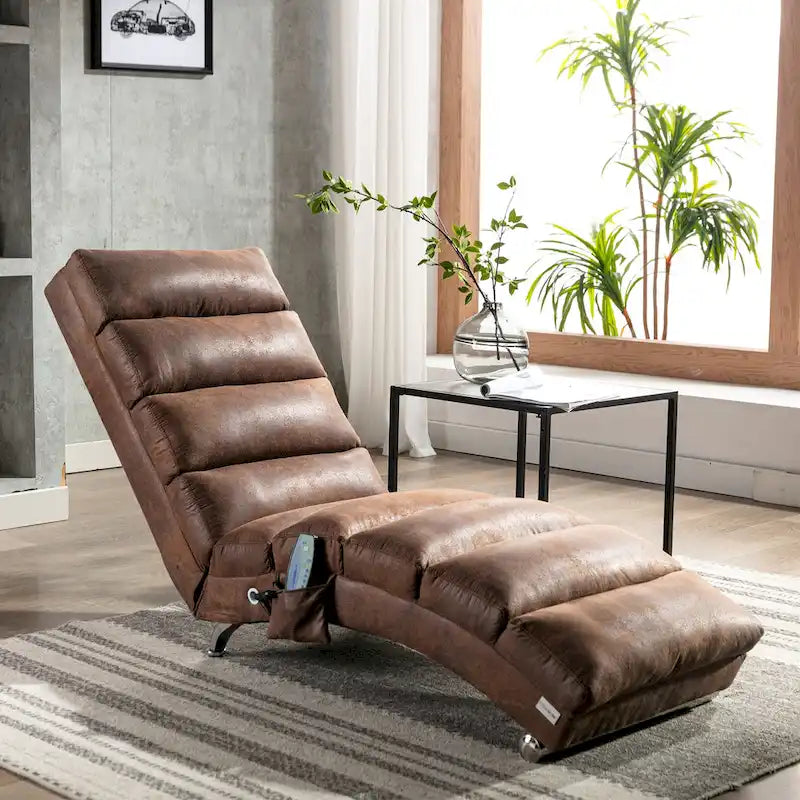 Fauteuil de massage moderne surdimensionné capitonné pour salon, chambre
