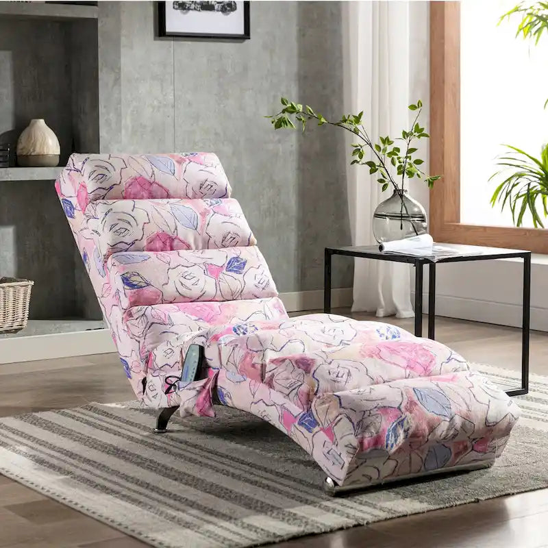 Fauteuil de massage moderne surdimensionné capitonné pour salon, chambre