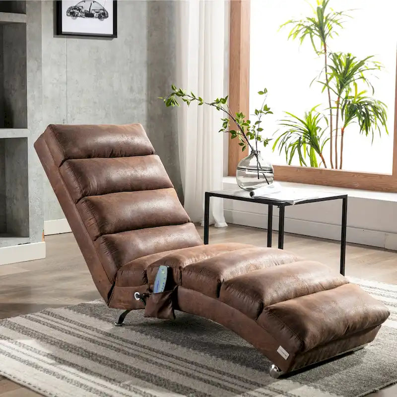 Fauteuil de massage moderne surdimensionné capitonné pour salon, chambre