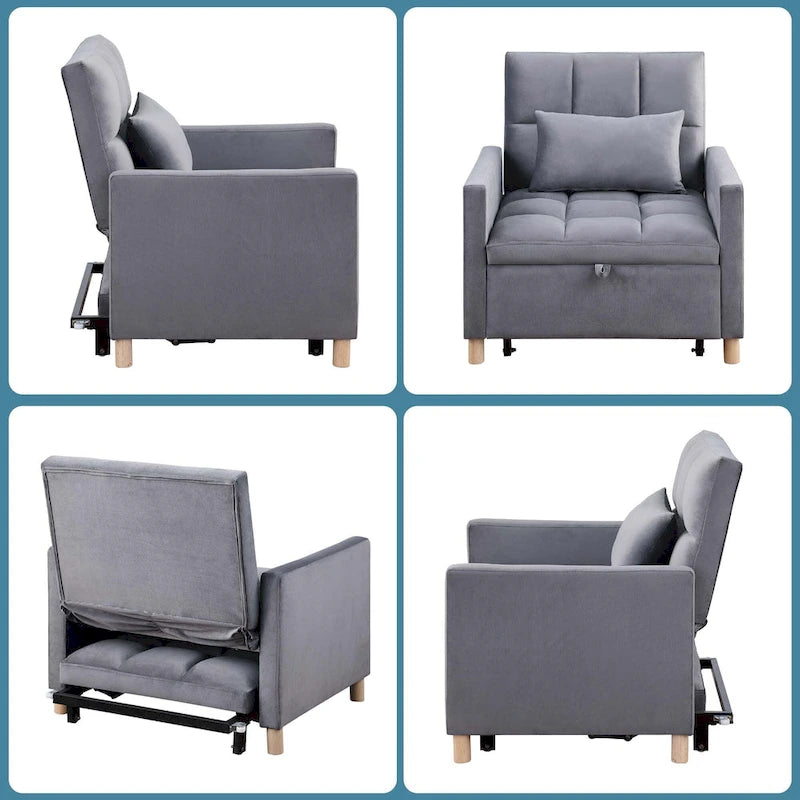 Fauteuil-lit convertible Aukfa avec oreiller