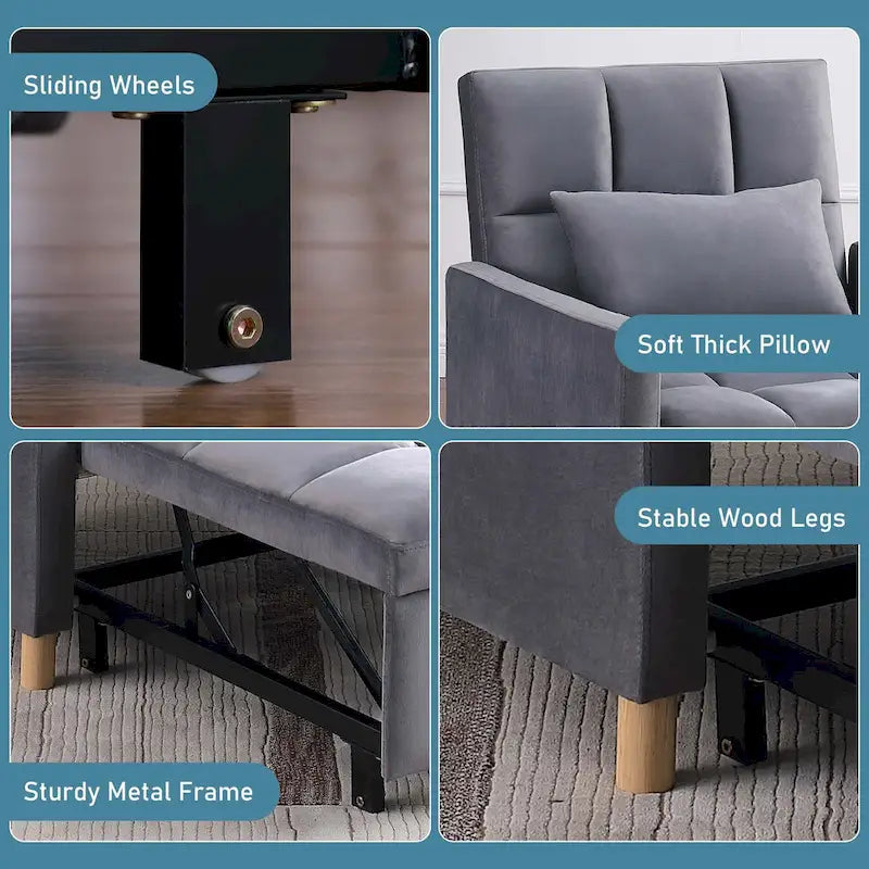 Fauteuil-lit convertible Aukfa avec oreiller